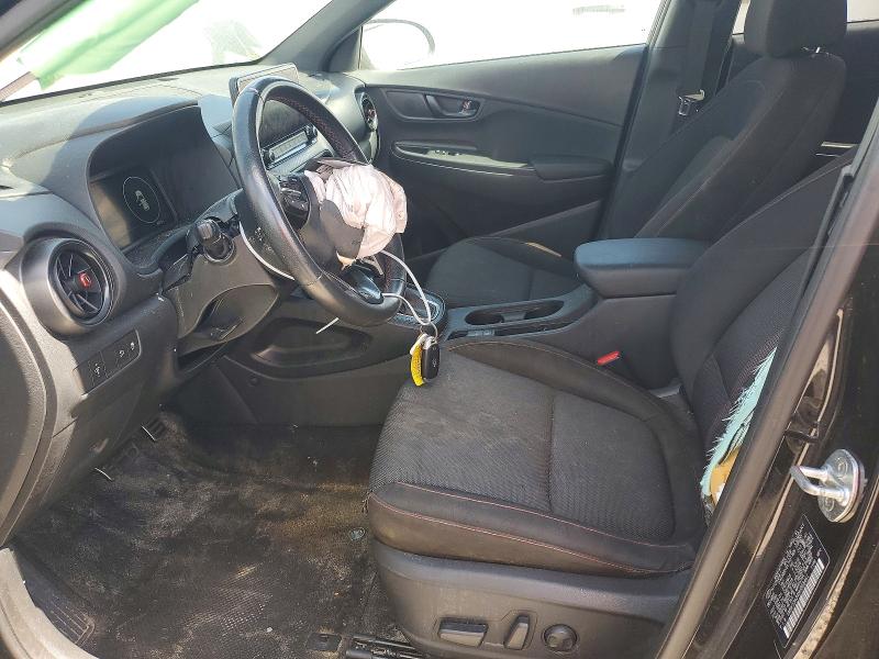 2022 Hyundai Kona VIN KM8K33A34NU868461 COPART salvage auction — FRONT END, Fl - Cert Of Title Slvg Rebuildable, sold $3,850 on 2026-07-14 (photo 7)