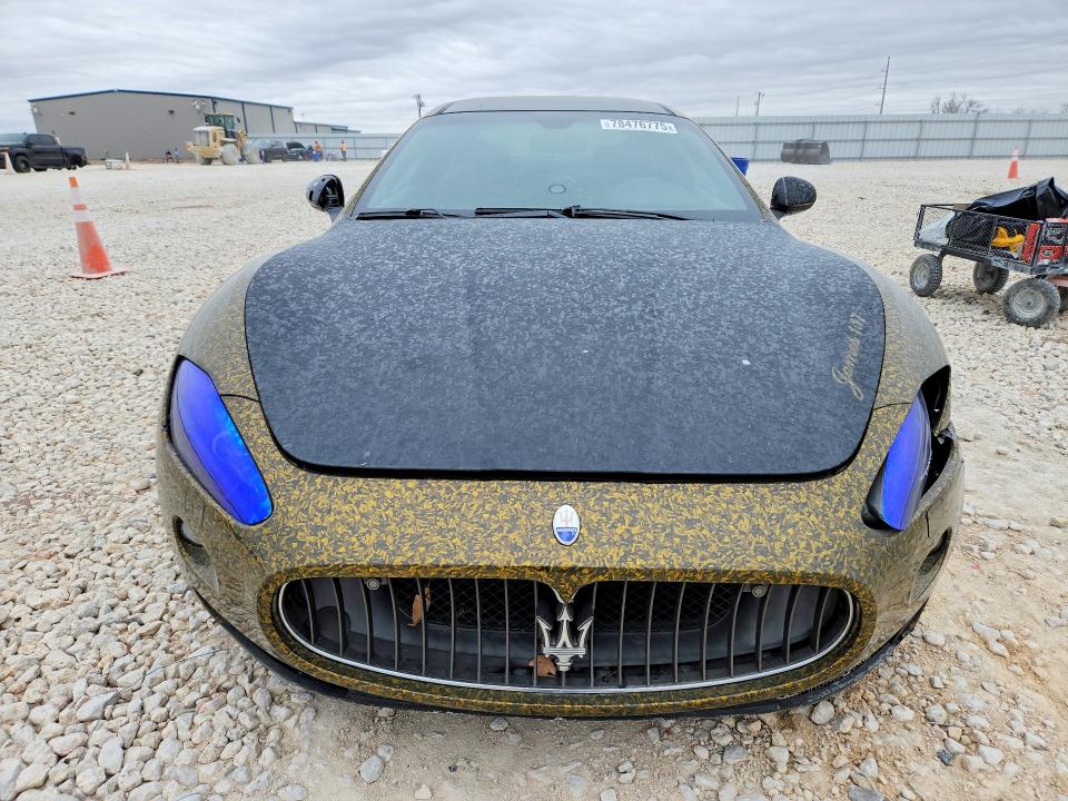2011 Maserati Granturismo VIN ZAM45KLA7B0057670 COPART salvage auction — FRONT END, Tx - Certificate Of Title, sold $3,200 on 2026-07-09 (photo 5)