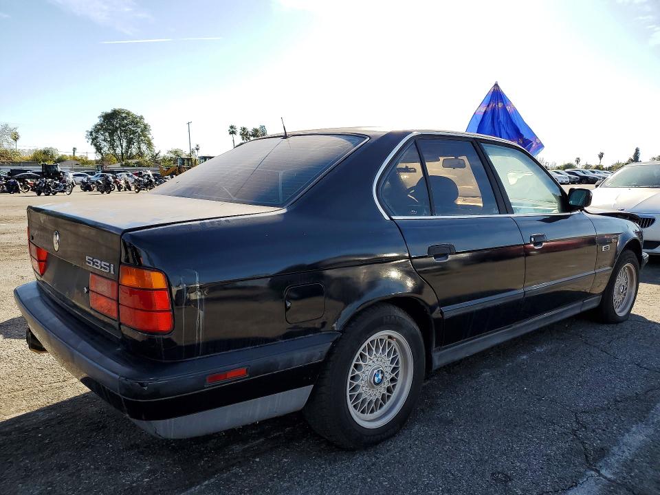 1991 BMW 5er VIN WBAHD2314MBF72092 COPART salvage auction — MINOR DENT/SCRATCHES, Ca - Salvage Acquisition Billofsale, sold $650 on 2026-07-10 (photo 3)