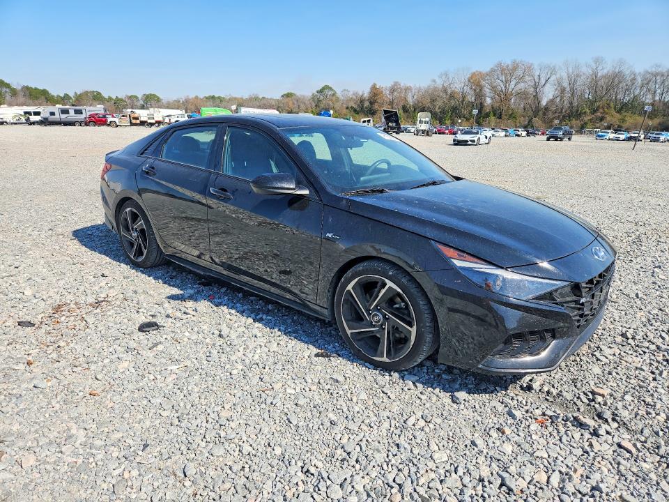 2023 Hyundai Elantra VIN KMHLR4AF4PU517037 COPART salvage auction — UNDERCARRIAGE, Wv - Salvage Certificate, sold $5,300 on 2026-07-07 (photo 4)