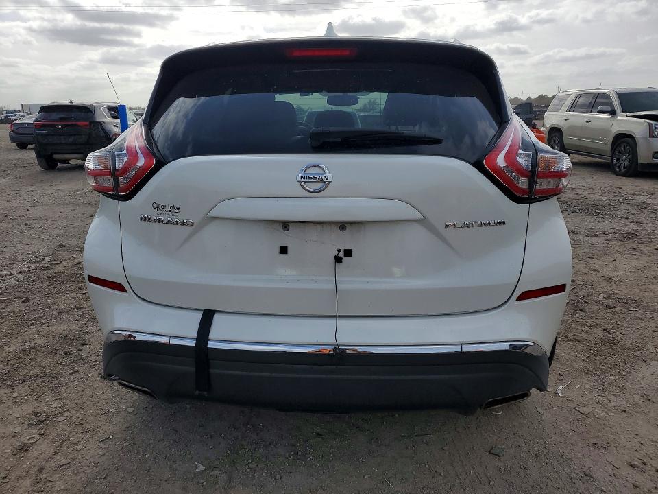 2016 Nissan Murano VIN 5N1AZ2MG5GN158341 COPART salvage auction — FRONT END, Tx - Salvage Vehicle Title, sold $1,600 on 2026-07-02 (photo 6)
