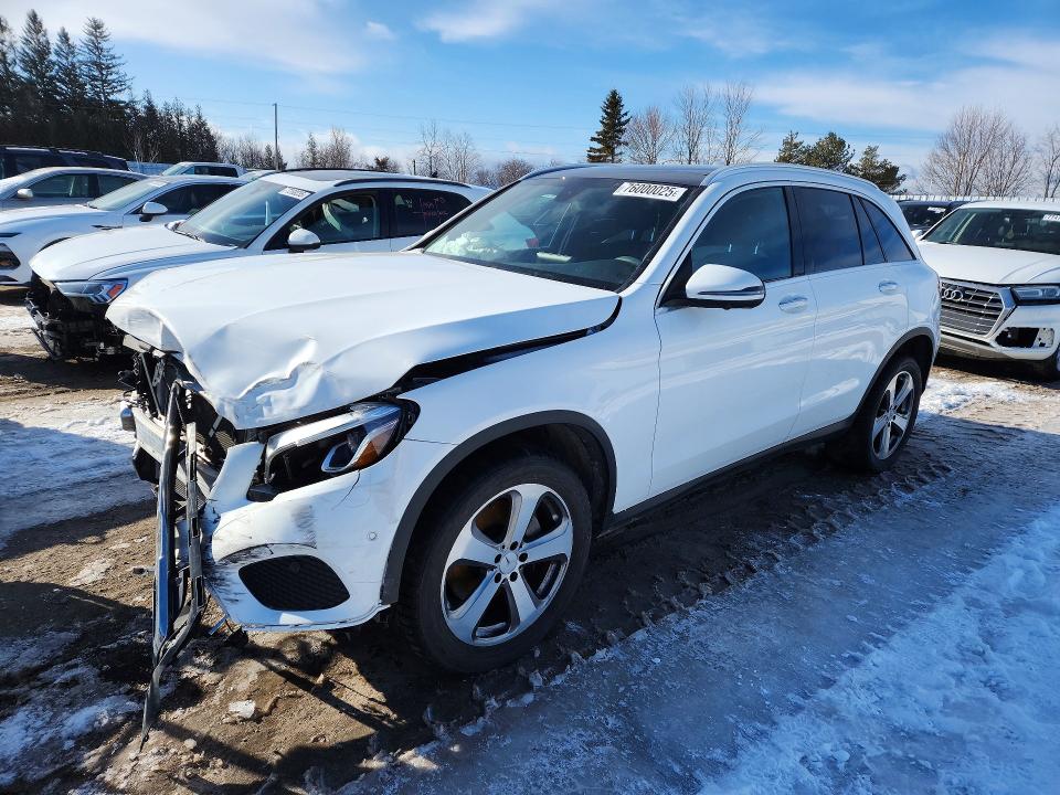 2018 Mercedes-benz Glc VIN WDC0G4KBXJV055717 COPART salvage auction — FRONT END, Salvage Title, sold $10,500 on 2026-08-04 (photo 1)