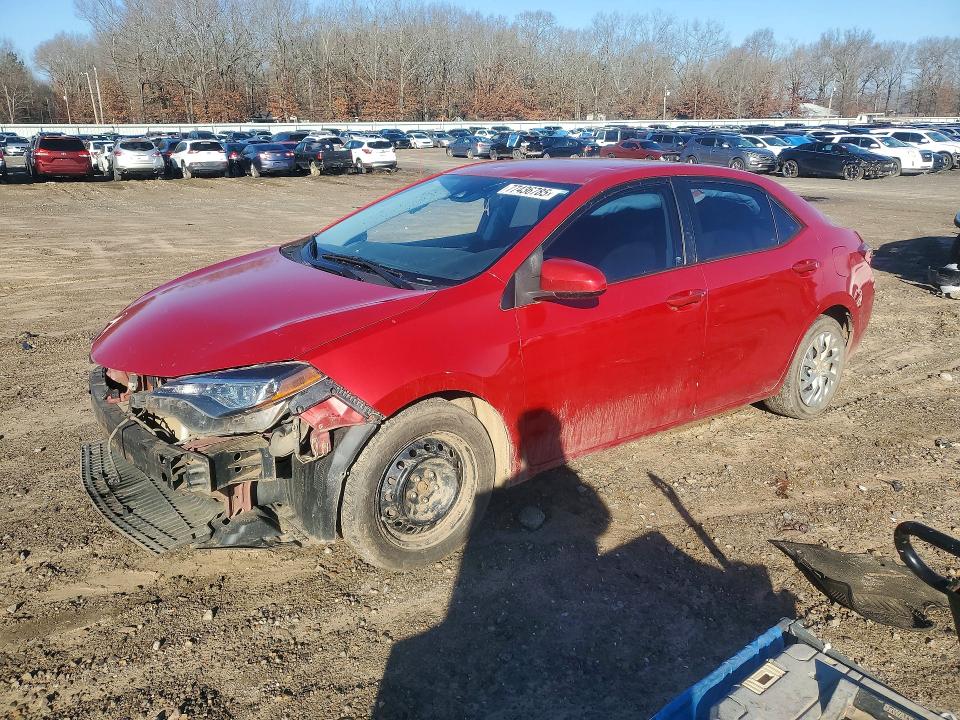 2018 Toyota Corolla VIN 5YFBURHE9JP747184 COPART salvage auction — FRONT END, AR - CERT OF TITLE-SALVAGE, sold $2,450 on 2026-07-08 (photo 1)
