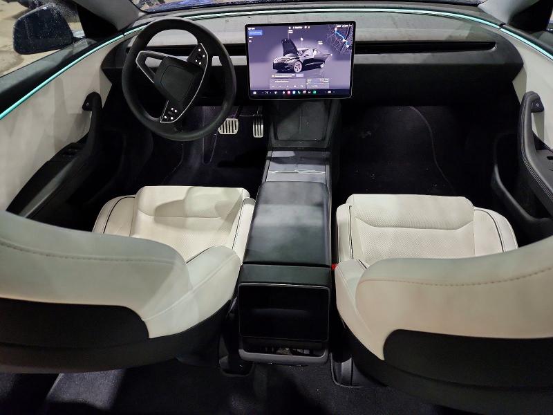 2025 Tesla Model 3 VIN 5YJ3E1ET1SF931943 COPART salvage auction — FRONT END, Pa - Certificate Of Salvage, sold $17,500 on 2026-07-23 (photo 8)