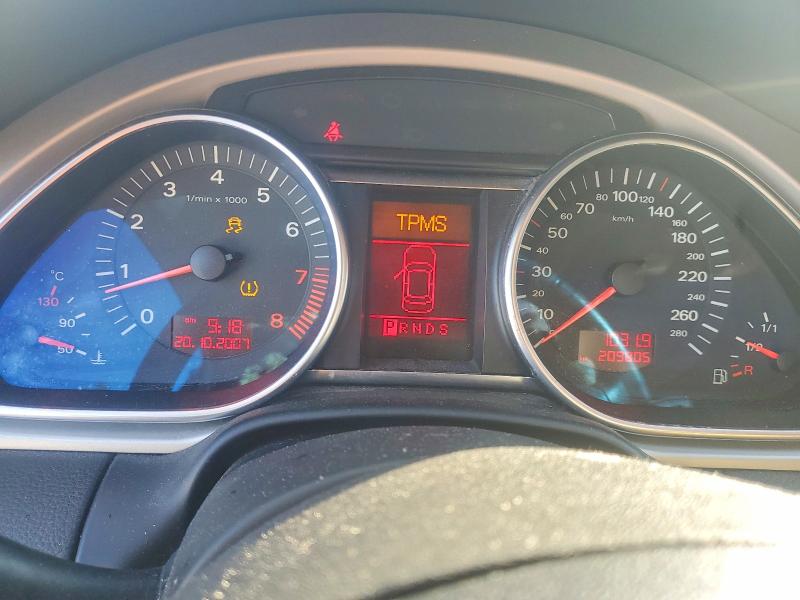 2008 Audi Q7 VIN WA1BY64L78D050336 COPART salvage auction — REAR END, On - Permit Salvage, sold $450 on 2026-07-07 (photo 9)