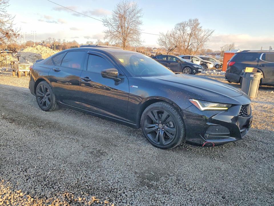2021 Acura Tlx VIN 19UUB5F50MA008340 COPART salvage auction — MINOR DENT/SCRATCHES, Md - Cert Of Salvage > 75% Damage, sold $16,200 on 2026-07-14 (photo 4)