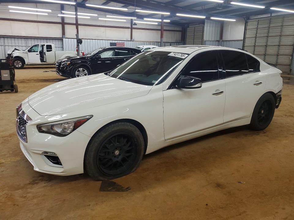 2018 Infiniti Q50 VIN JN1EV7AR9JM443435 COPART salvage auction — REAR END, Nc - Salvage Certificate Of Title, sold $3,050 on 2026-07-15 (photo 1)