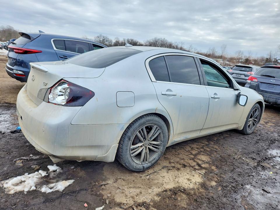 2011 Infiniti G VIN JN1CV6AR6BM355249 COPART salvage auction — REAR END, Ct - Cert Of Title-Salvage, sold $625 on 2026-07-14 (photo 3)