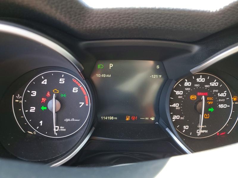 2019 Alfa romeo Stelvio VIN ZASPAKAN2K7C39021 COPART salvage auction — FRONT END, Az - Certificate Of Title, sold $1,500 on 2026-07-28 (photo 9)