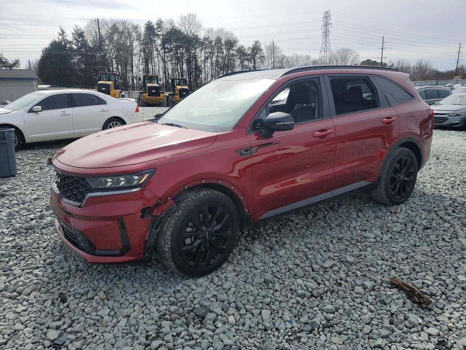 2023 Kia Sorento VIN 5XYRK4LF2PG198836 COPART salvage auction — FRONT END, Nc - Salvage Certificate Of Title, sold $10,600 on 2026-07-15 (photo 1)