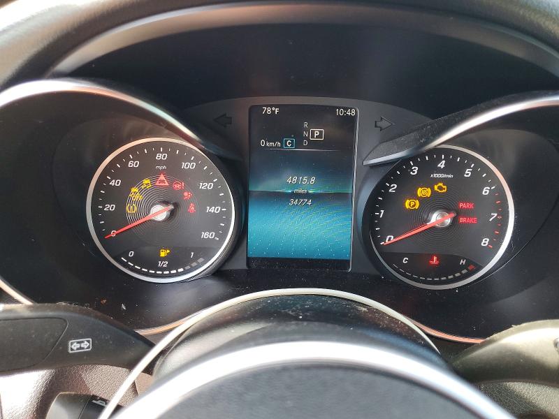 2020 Mercedes-benz C-klasse VIN WDDWJ8DB9LF933131 COPART salvage auction — FRONT END, CA - SALVAGE CERTIFICATE, sold $6,200 on 2026-07-02 (photo 9)