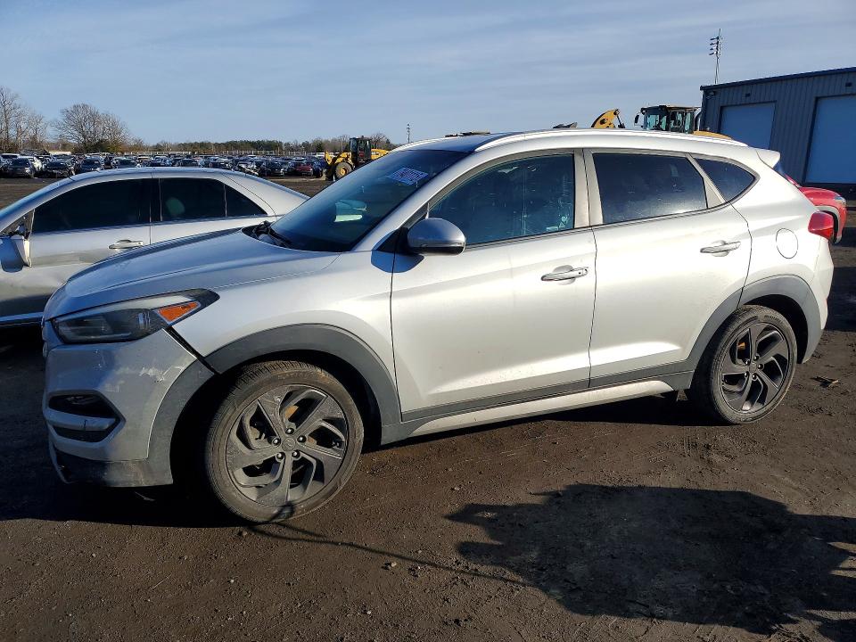 2017 Hyundai Tucson VIN KM8J3CA28HU313696 COPART salvage auction — FRONT END, Md - Cert Of Salvage > 75% Damage, sold $2,850 on 2026-07-14 (photo 1)