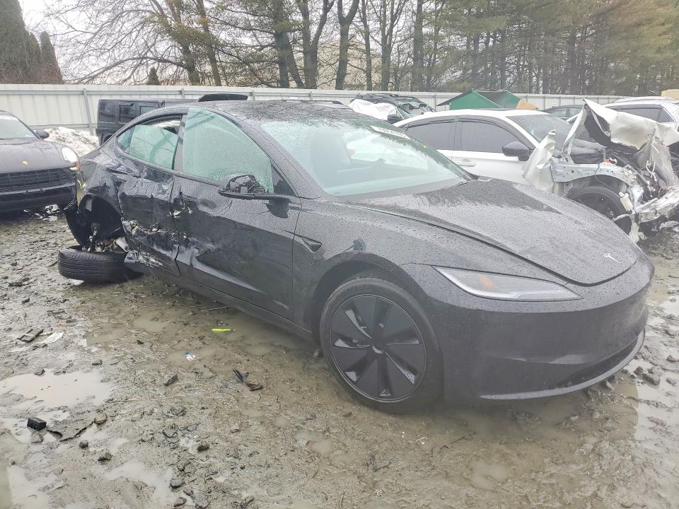 2025 Tesla Model 3 VIN 5YJ3E1EA2SF075048 COPART salvage auction — SIDE, Nj - Cert Of Title-Salvage, sold $11,900 on 2026-07-27 (photo 4)
