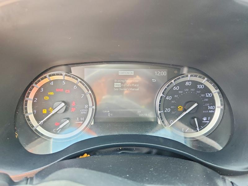 2022 Toyota Highlander VIN 5TDGZRAH9NS550993 COPART salvage auction — FRONT END, Fl - Certificate Of Destruction, sold $11,200 on 2026-07-14 (photo 9)