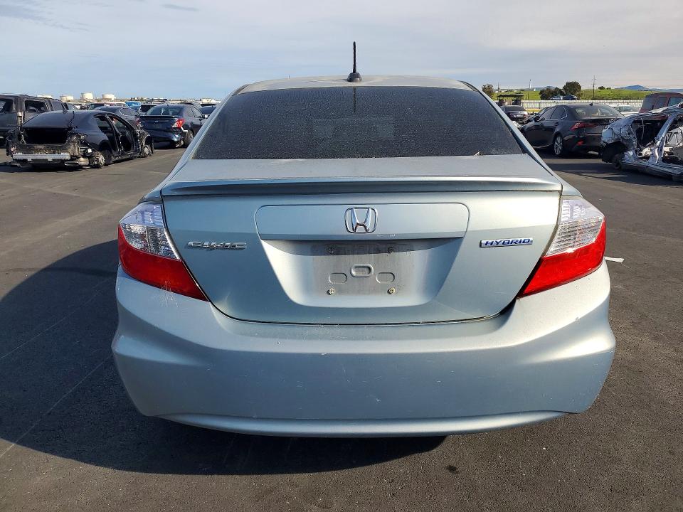 2012 Honda Civic VIN JHMFB4F28CS001067 COPART salvage auction — FRONT END, Ca - Salvage Acquisition Billofsale, sold $425 on 2026-07-20 (photo 6)