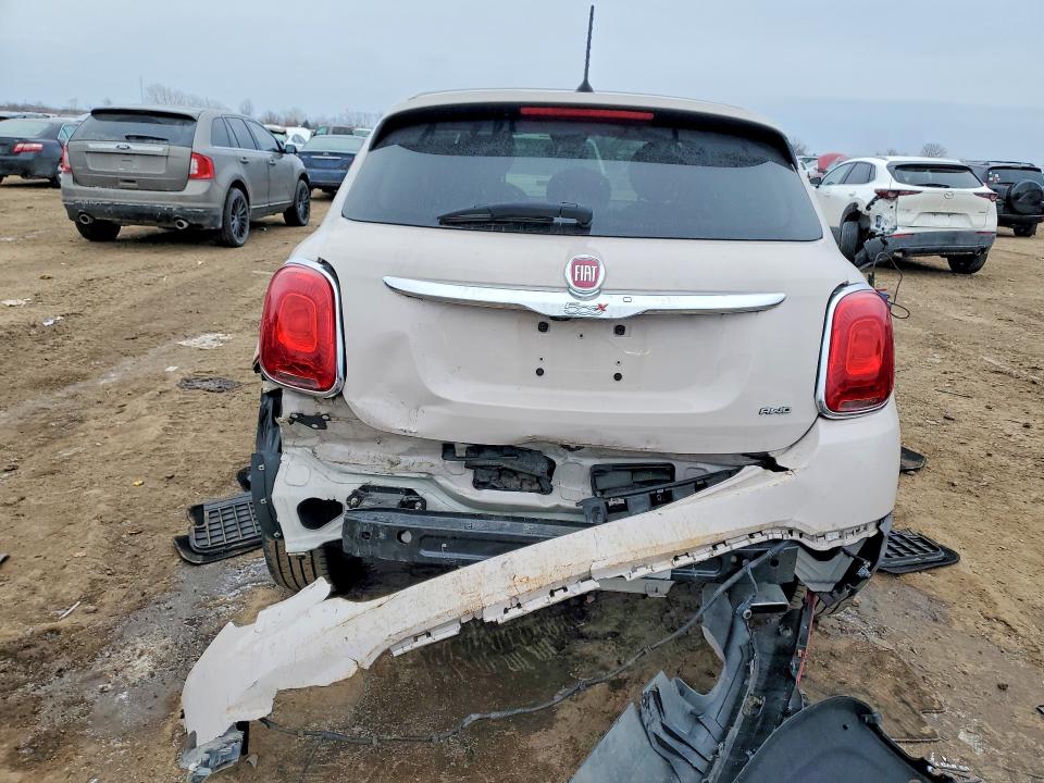 2016 Fiat 500x VIN ZFBCFYDT4GP501122 COPART salvage auction — REAR END, Il - Salvage Certificate, sold $2,250 on 2026-08-13 (photo 6)