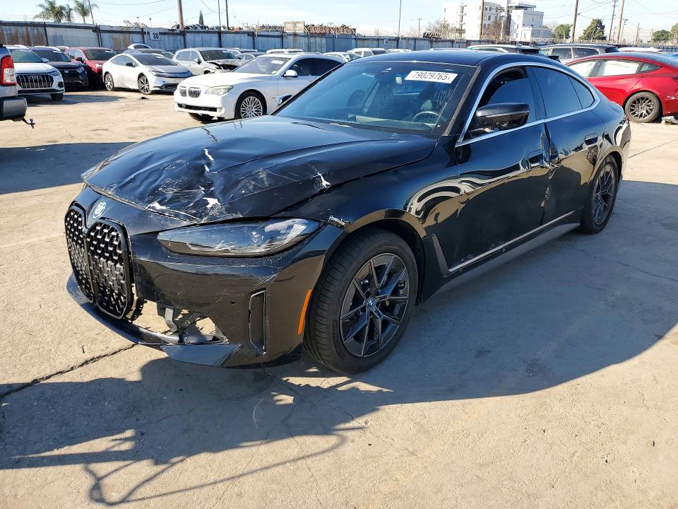 2023 BMW I4 VIN WBY43AW05PFR31699 COPART salvage auction — FRONT END, Ca - Salvage Certificate (P), sold $10,500 on 2026-07-29 (photo 1)