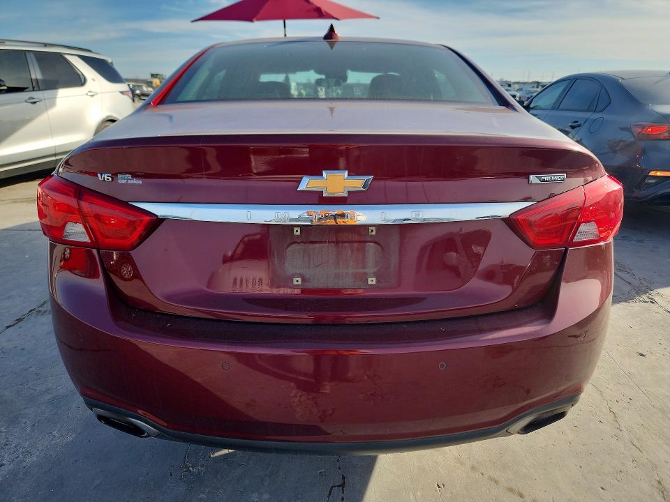 2017 Chevrolet Impala VIN 2G1145S32H9191153 COPART salvage auction — ENGINE BURN, Tx - Salvage Vehicle Title, sold $1,100 on 2026-07-09 (photo 6)