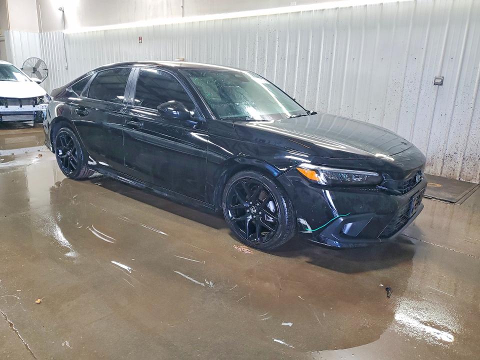 2024 Honda Civic VIN 2HGFE2F54RH576002 COPART salvage auction — SIDE, IL - SALVAGE CERTIFICATE, sold $9,000 on 2026-07-09 (photo 4)