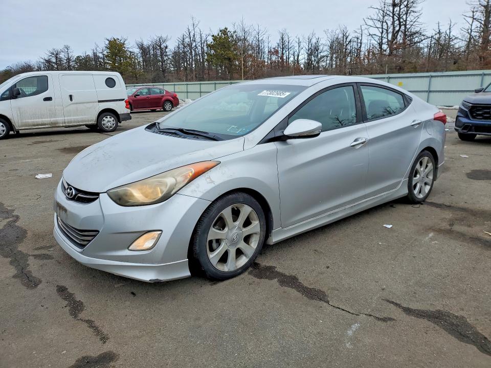 2013 Hyundai Elantra VIN KMHDH4AE4DU634952 COPART salvage auction — UNDERCARRIAGE, Salvage Title, sold $3,000 on 2026-07-20 (photo 1)