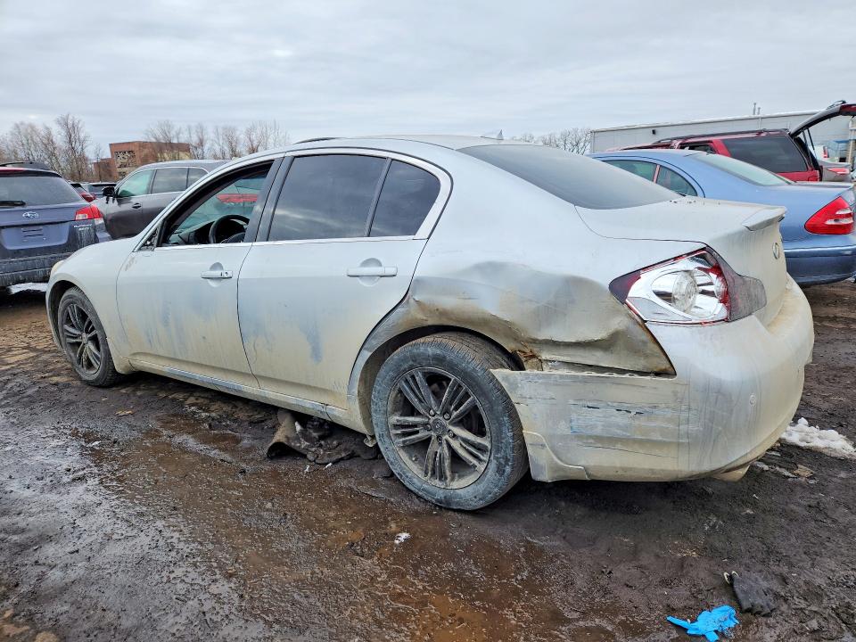 2011 Infiniti G VIN JN1CV6AR6BM355249 COPART salvage auction — REAR END, Ct - Cert Of Title-Salvage, sold $625 on 2026-07-14 (photo 2)
