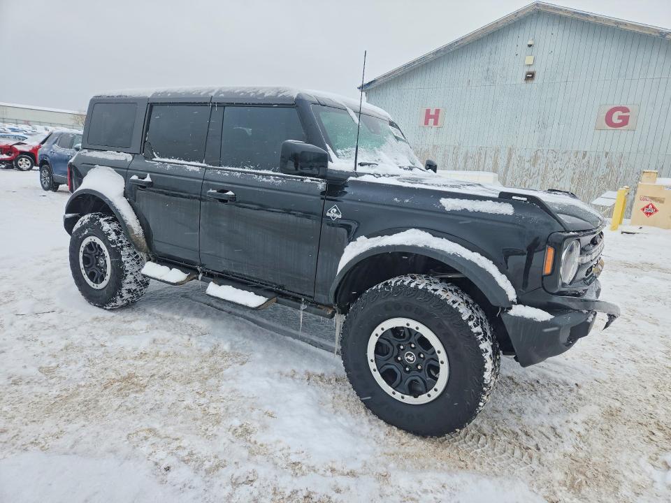 2023 Ford Bronco VIN 1FMDE5DH2PLB18491 COPART salvage auction — FRONT END, Mi - Certificate Of Title, sold $12,700 on 2026-07-22 (photo 4)