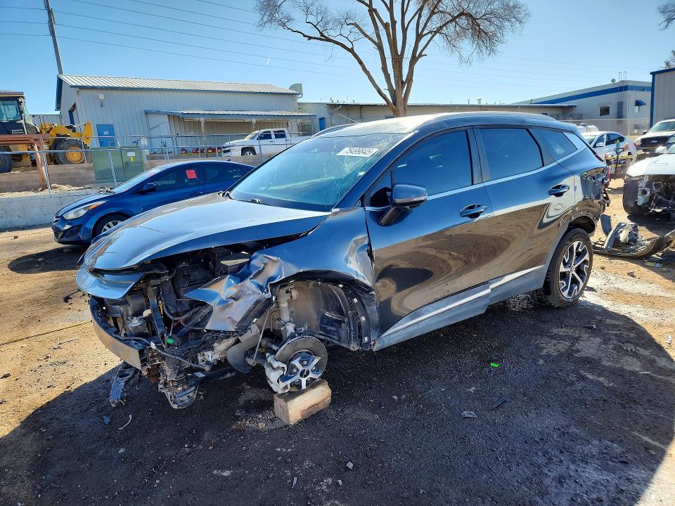 2023 Kia Sportage VIN KNDPVCAF5P7125856 COPART salvage auction — ROLLOVER, Nm - Cert Of Title-Salvage, sold $3,250 on 2026-07-09 (photo 1)