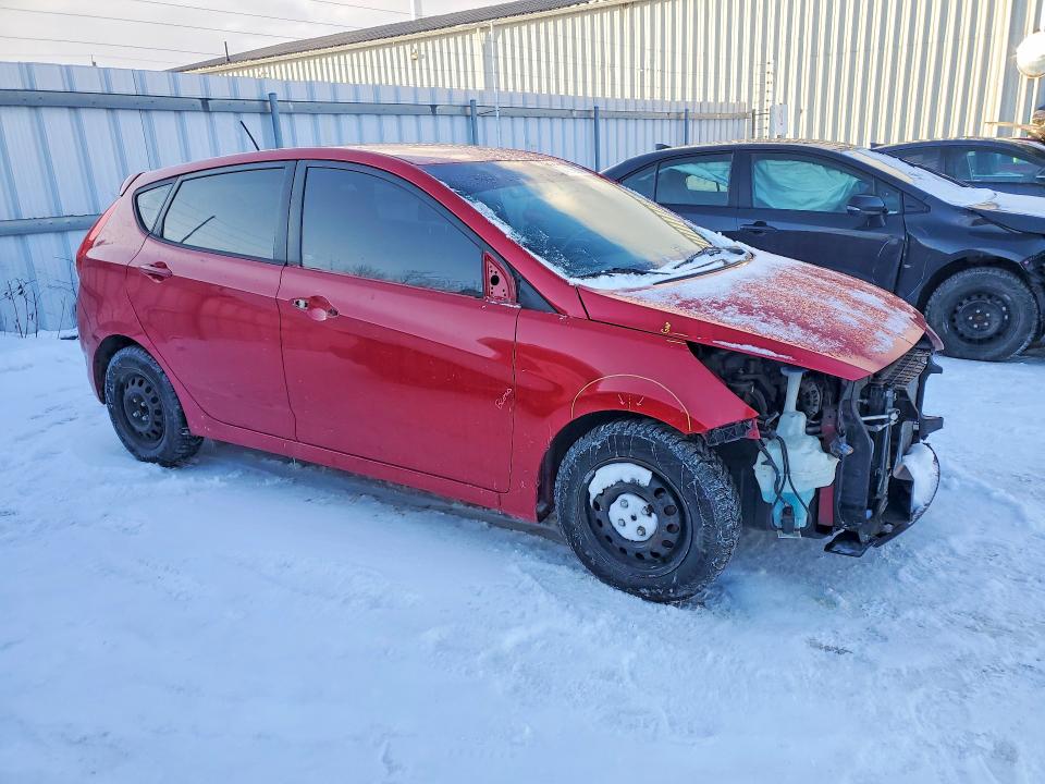 2014 Hyundai Accent VIN KMHCT5AE8EU166371 COPART salvage auction — FRONT END, Other, sold $625 on 2026-07-16 (photo 4)