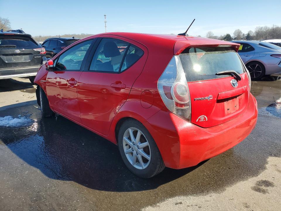 2012 Toyota Prius VIN JTDKDTB32C1016611 COPART salvage auction — FRONT END, Pa - Certificate Of Salvage, sold $550 on 2026-07-02 (photo 2)