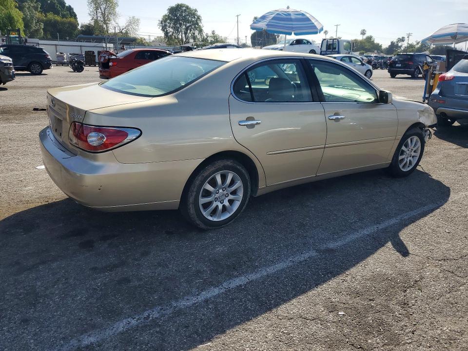 2002 Lexus ES VIN JTHBF30G020051750 COPART salvage auction — FRONT END, Ca - Dis/Dlr/Exp App For Dup Salvag, sold $450 on 2026-07-14 (photo 3)