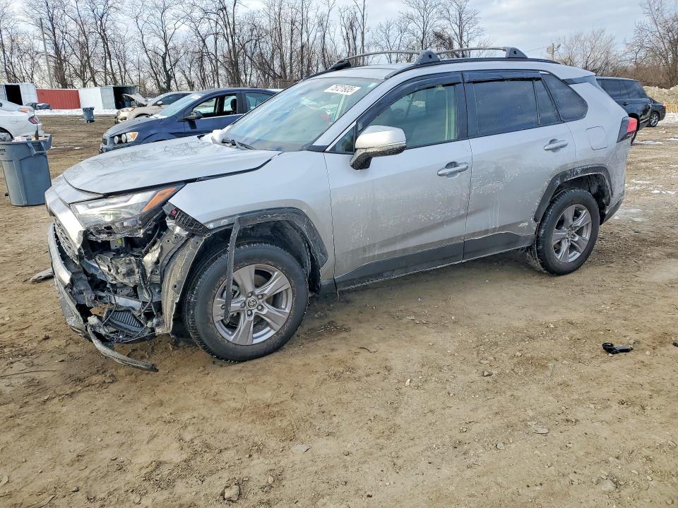 2025 Toyota Rav4 VIN JTMRWRFV1SJ079074 COPART salvage auction — FRONT END, Md - Cert Of Salvage > 75% Damage, sold $5,200 on 2026-07-28 (photo 1)