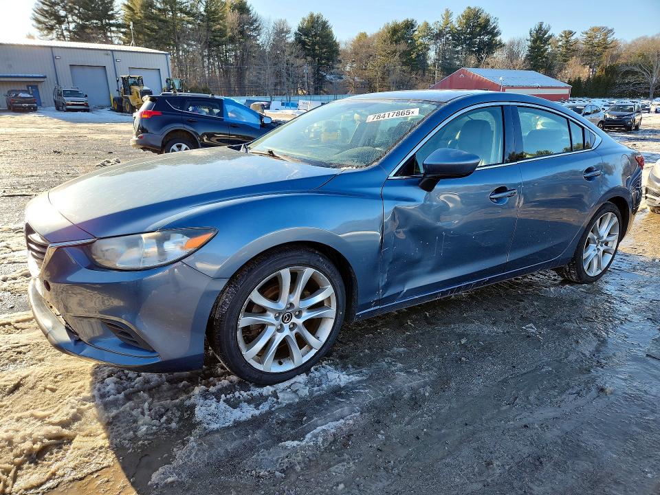 2015 Mazda 6 VIN JM1GJ1V56F1184062 COPART salvage auction — FRONT END, Ma - Certificate Of Title, sold $900 on 2026-07-13 (photo 1)