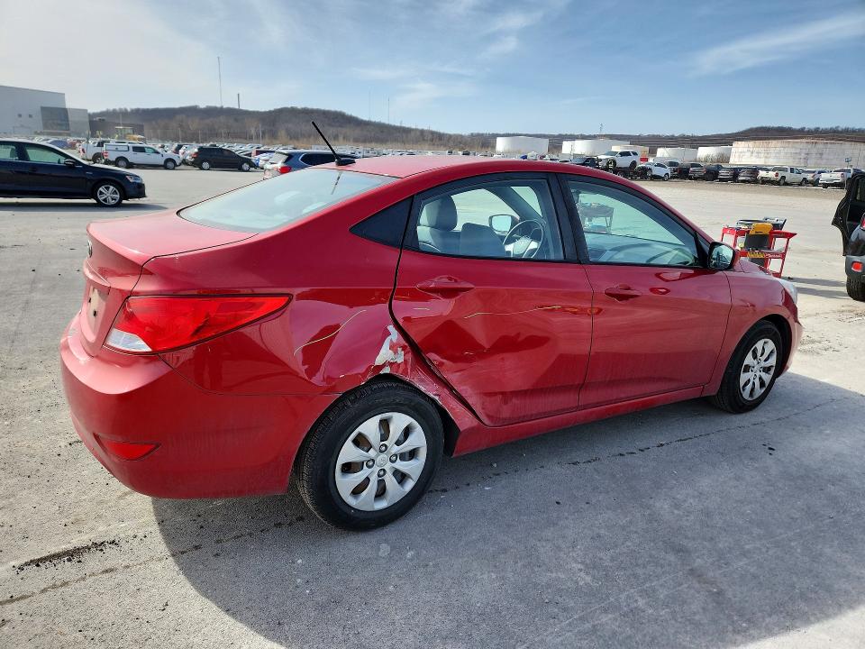 2017 Hyundai Accent VIN KMHCT4AE0HU251610 COPART salvage auction — SIDE, Ok - Cert Of Title-Salvage, sold $1,850 on 2026-07-31 (photo 3)