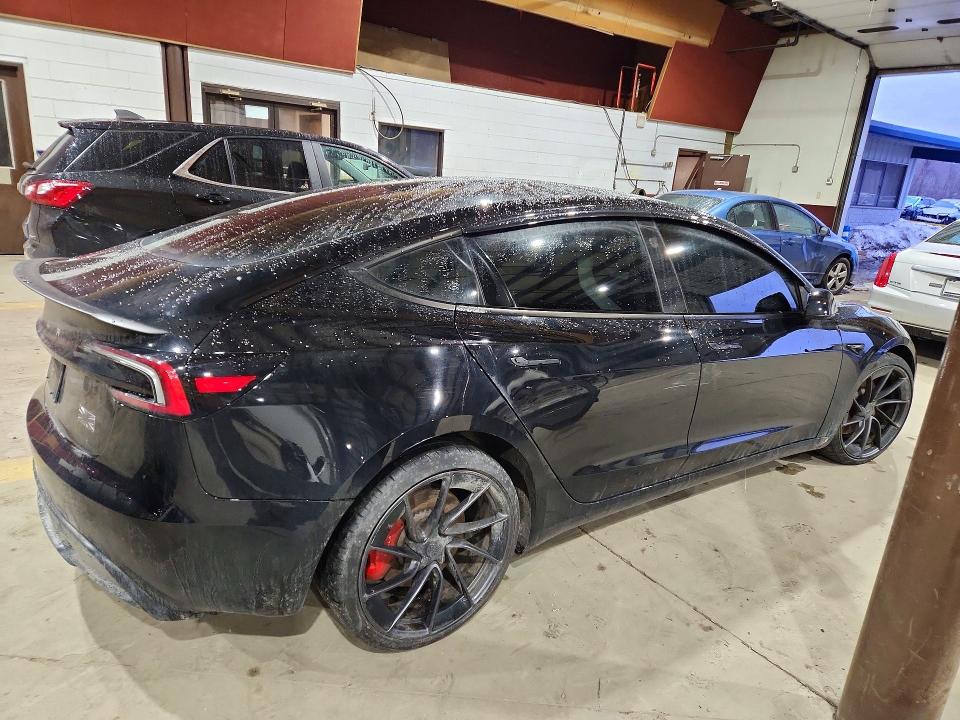 2025 Tesla Model 3 VIN 5YJ3E1ET1SF931943 COPART salvage auction — FRONT END, Pa - Certificate Of Salvage, sold $17,500 on 2026-07-23 (photo 3)