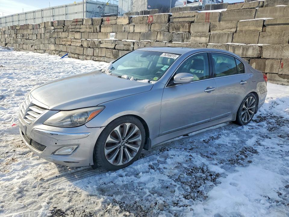 2013 Hyundai Genesis VIN KMHGC4DH4DU221284 COPART salvage auction — FRONT END, Oh - Certificate Of Title, sold $275 on 2026-07-02 (photo 1)