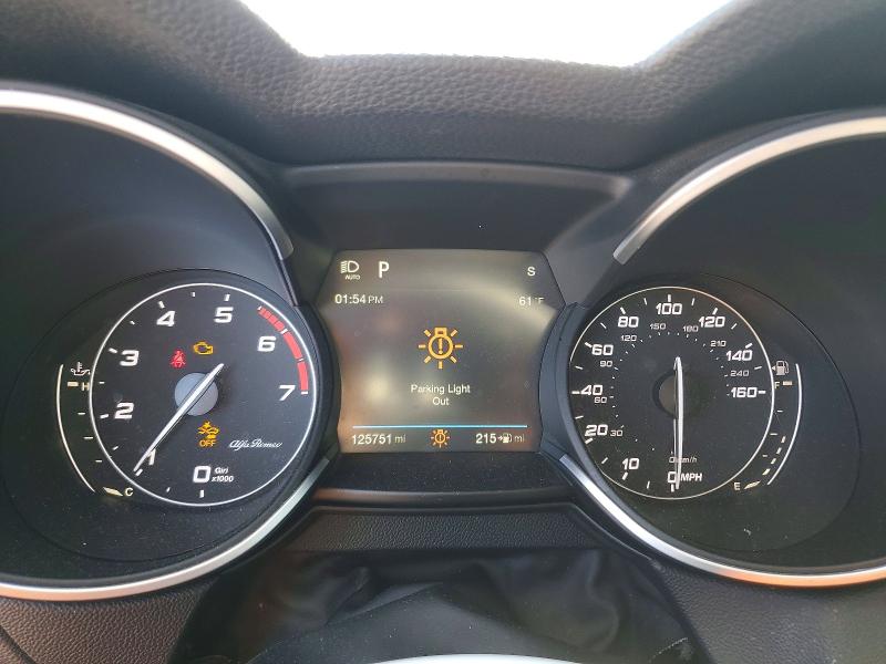 2018 Alfa romeo Stelvio VIN ZASFAKPN3J7B75508 COPART salvage auction — REAR END, Ms - Cert Of Title-Salvaged, sold $2,850 on 2026-07-31 (photo 9)