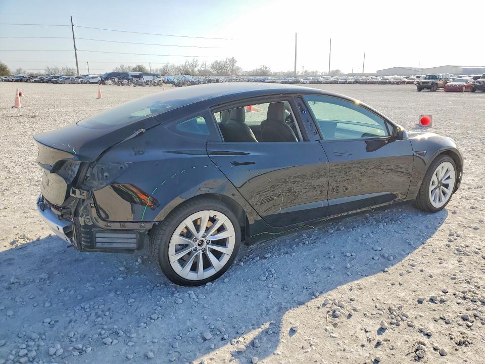 2021 Tesla Model 3 VIN 5YJ3E1EA6MF987880 COPART salvage auction — REAR END, Salvage Title, sold $1,200 on 2026-07-23 (photo 3)