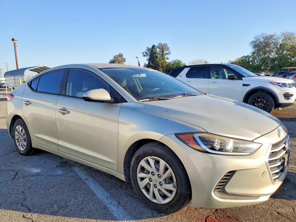 2017 Hyundai Elantra VIN KMHD74LFXHU092531 COPART salvage auction — MECHANICAL, Ca - Dis/Dlr/Exp Only Clean Title, sold $2,400 on 2026-07-28 (photo 4)
