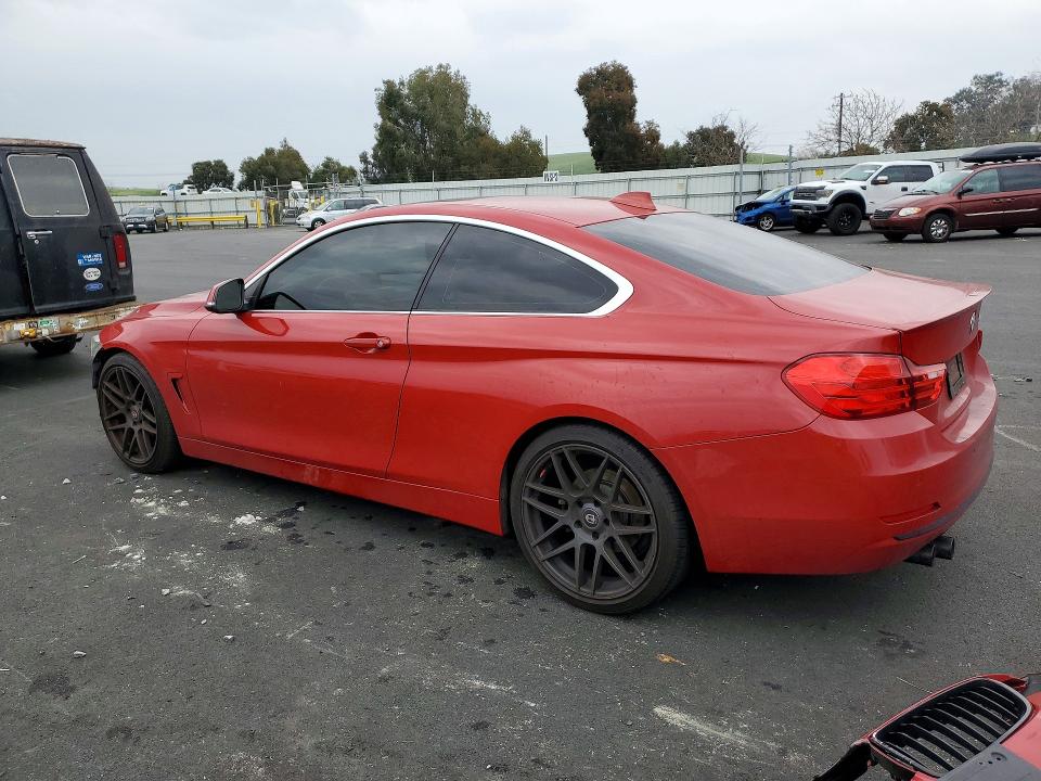 2017 BMW 4er VIN WBA4R7C51HK876533 COPART salvage auction — FRONT END, Salvage Title, sold $70 on 2026-08-19 (photo 2)
