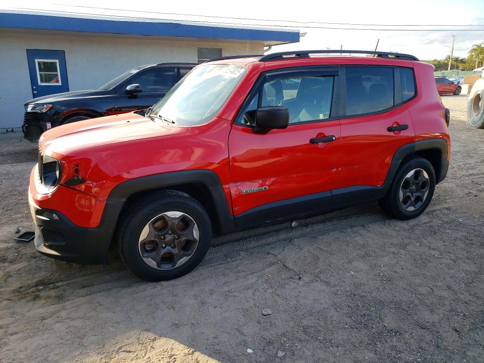 2017 Jeep Renegade VIN ZACCJAAB1HPG19888 COPART salvage auction — SIDE, FL - CERT OF TITLE SLVG REBUILDABLE, sold $2,050 on 2026-07-14 (photo 1)