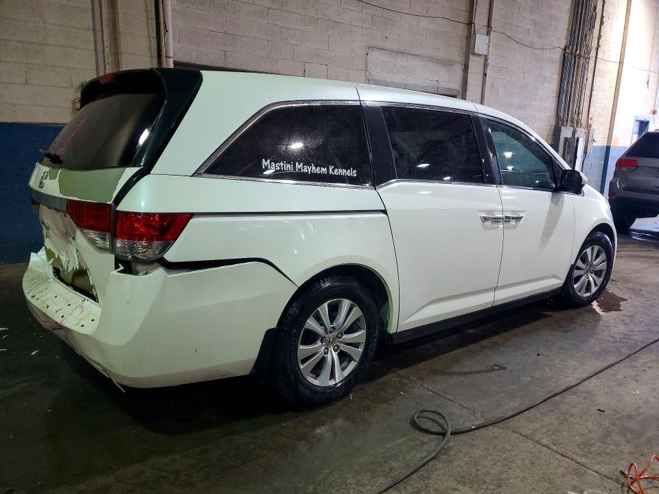 2014 Honda Odyssey VIN 5FNRL5H61EB053612 COPART salvage auction — REAR END, Mi - Certificate Of Title, sold $1,200 on 2026-07-03 (photo 3)