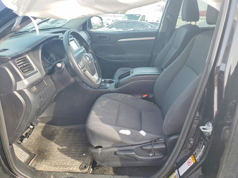 2016 Toyota Highlander VIN 5TDBKRFH6GS259281 COPART salvage auction — FRONT END, Salvage Title, sold $4,150 on 2026-07-31 (photo 7)