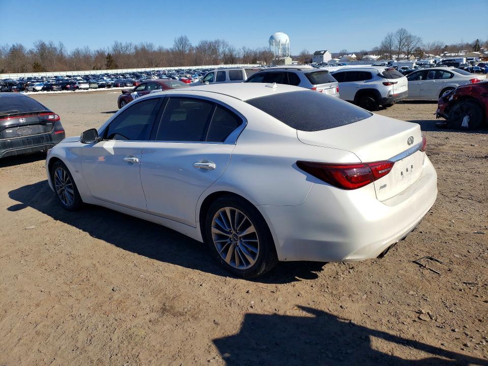 2018 Infiniti Q50 VIN JN1EV7AR7JM445751 COPART salvage auction — MINOR DENT/SCRATCHES, Nj - Cert Of Title-Salvage, sold $6,500 on 2026-07-10 (photo 2)