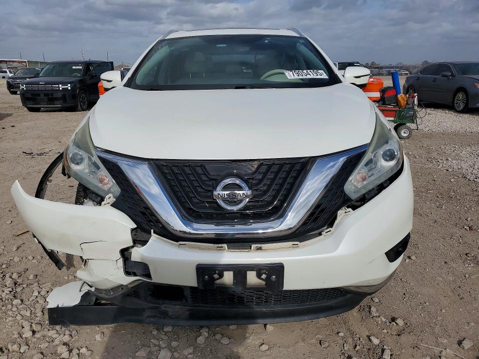 2016 Nissan Murano VIN 5N1AZ2MG5GN158341 COPART salvage auction — FRONT END, Tx - Salvage Vehicle Title, sold $1,600 on 2026-07-02 (photo 5)