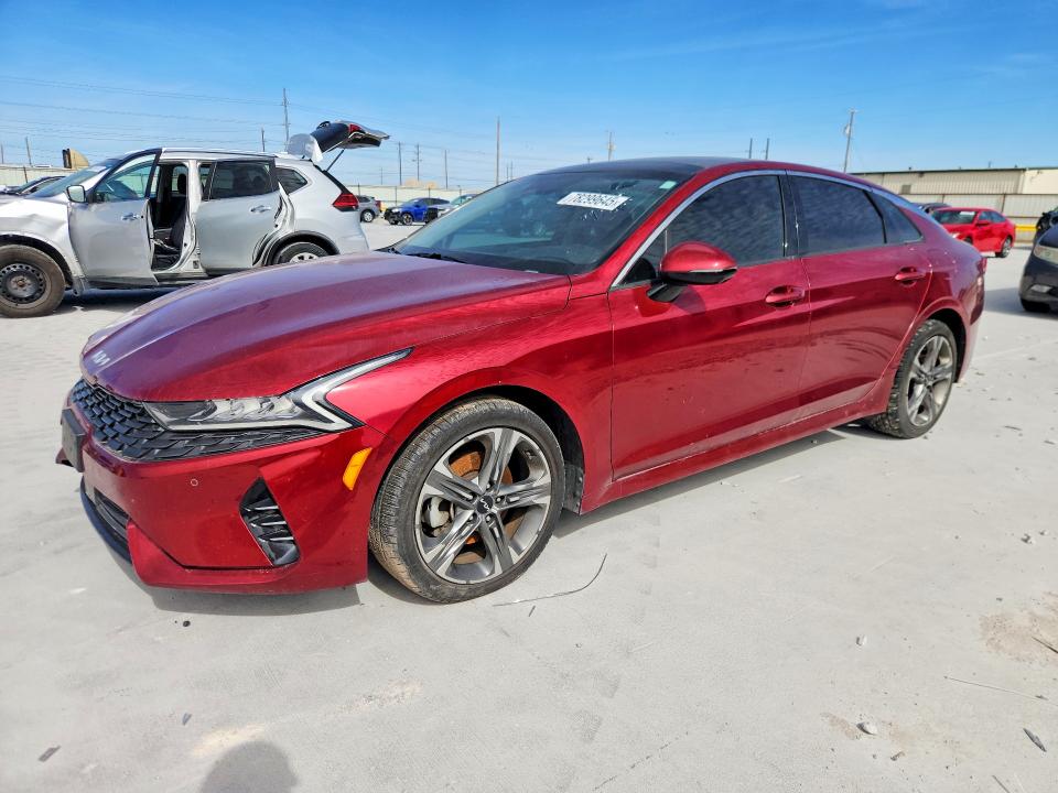 2022 Kia K5 VIN 5XXG34J24NG146663 COPART salvage auction — FRONT END, Tx - Salvage Vehicle Title, sold $4,250 on 2026-07-07 (photo 1)