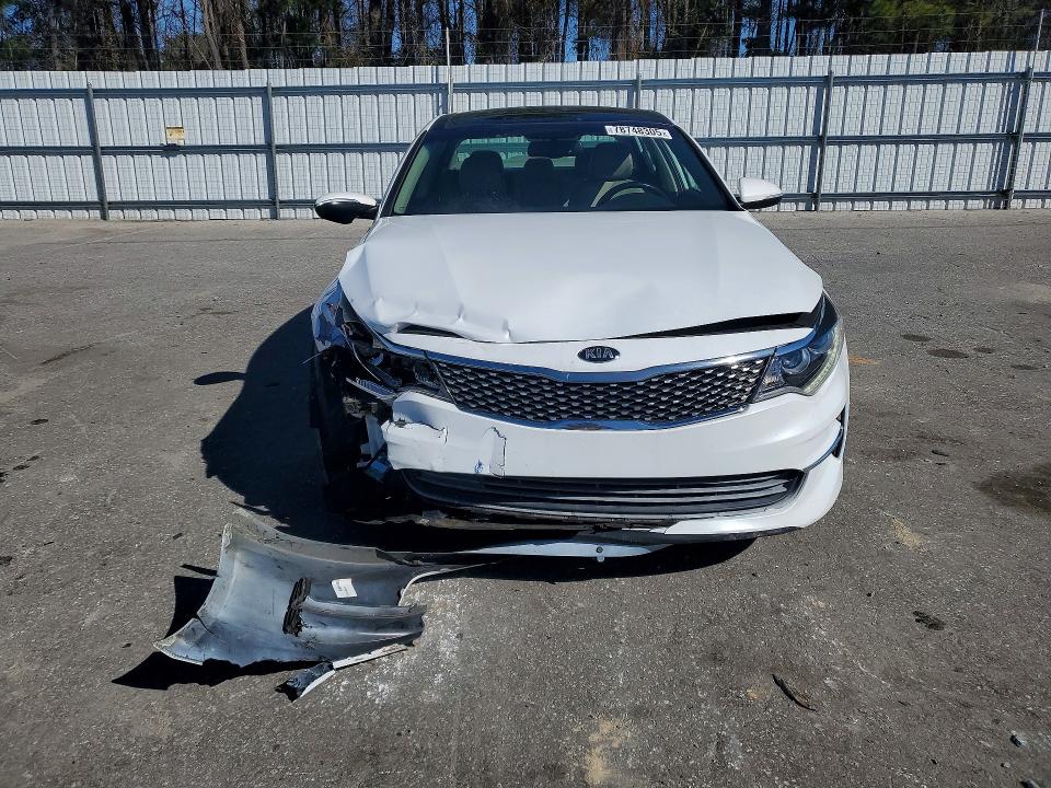 2016 Kia Optima VIN 5XXGU4L38GG096906 COPART salvage auction — FRONT END, Nc - Salvage Certificate Of Title, sold $725 on 2026-07-30 (photo 5)