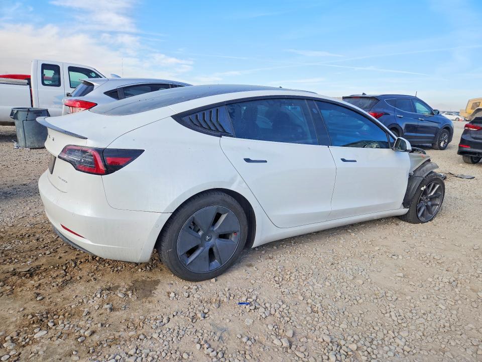 2021 Tesla Model 3 VIN 5YJ3E1EB5MF079803 COPART salvage auction — FRONT END, Ut - Salvage Certificate, sold $8,200 on 2026-07-31 (photo 3)