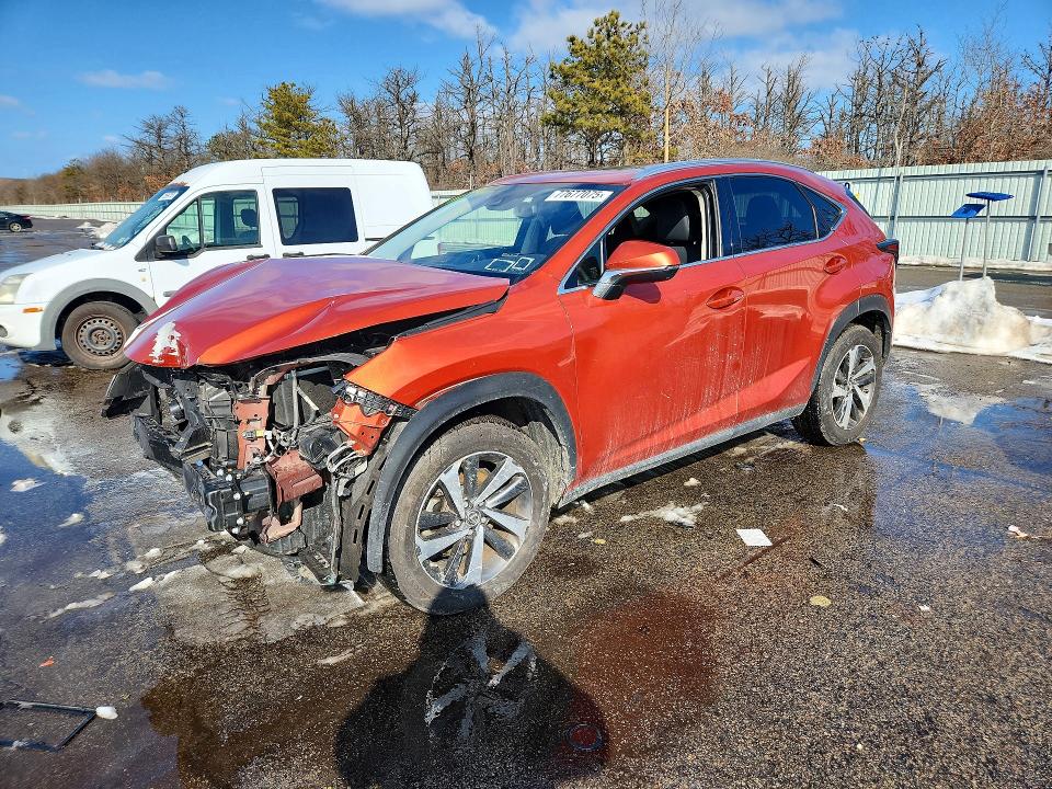 2020 Lexus Nx VIN JTJGARDZ1L2222528 COPART salvage auction — FRONT END, Ny - Mv907A-Parts Only W/Lienholder, sold $7,400 on 2026-07-13 (photo 1)