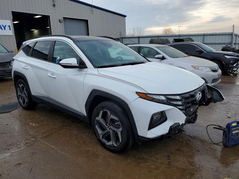 2023 Hyundai Tucson VIN KM8JFCA18PU096034 COPART salvage auction — FRONT END, Il - Salvage Certificate, sold $9,700 on 2026-07-09 (photo 4)