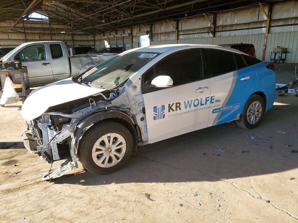 2021 Toyota Prius VIN JTDKAMFU5M3151640 COPART salvage auction — FRONT END, Az - Cert Of Title - Salvage, sold $7,000 on 2026-07-13 (photo 1)